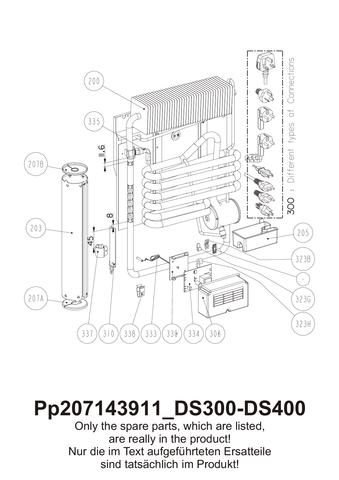 Explosionszeichnung Dometic 921216760 DS301HFS Explosionszeichnung Dometic 921216760 DS301HFS