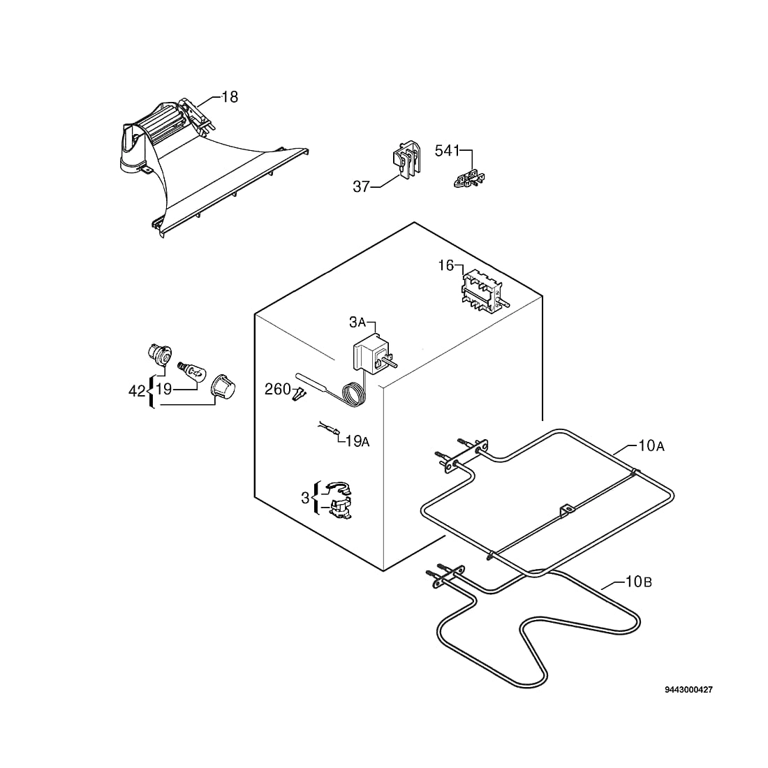 Explosionszeichnung Ikea 94406450000 LOV3 Explosionszeichnung Ikea 94406450000 LOV3