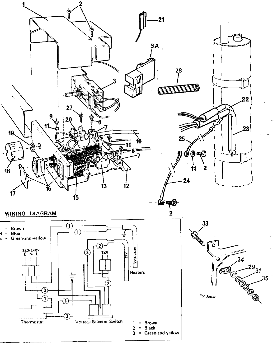 Explosionszeichnung AEG 92153200101 RM212F
