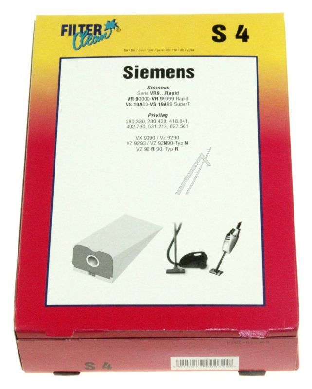 Staubsaugerbeutel 000044K für Staubsauger S4Sstaubbeutel 5 Stk Ersatzteil