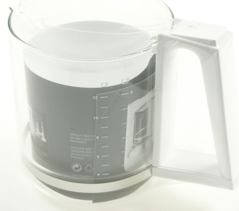 SEB XB900801 Glaskanne - Kaffeekanne weiss ohne deckel