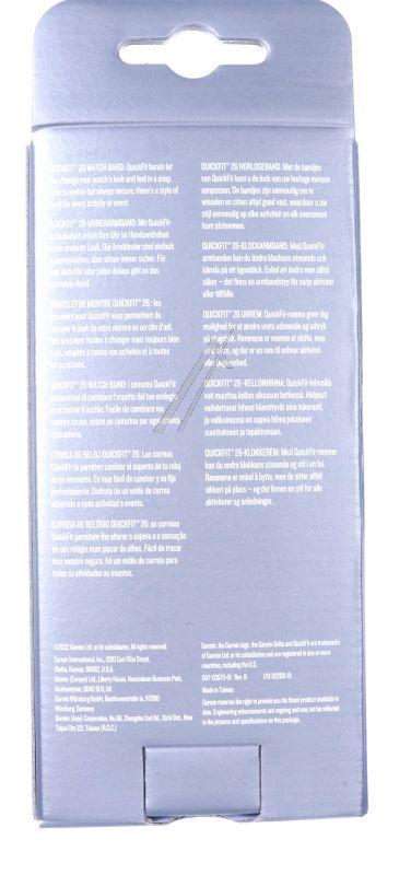 Garmin 0101286401 - 010-12864-01 passend für garmin ersatzarmband quickfit 26mm orange/schiefergrau