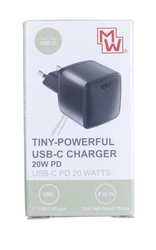 Minwa MWPD20ASU Ladegerät Handy - Mw pd20asu 20w usb‑c netzteil mit power delivery und quick charge