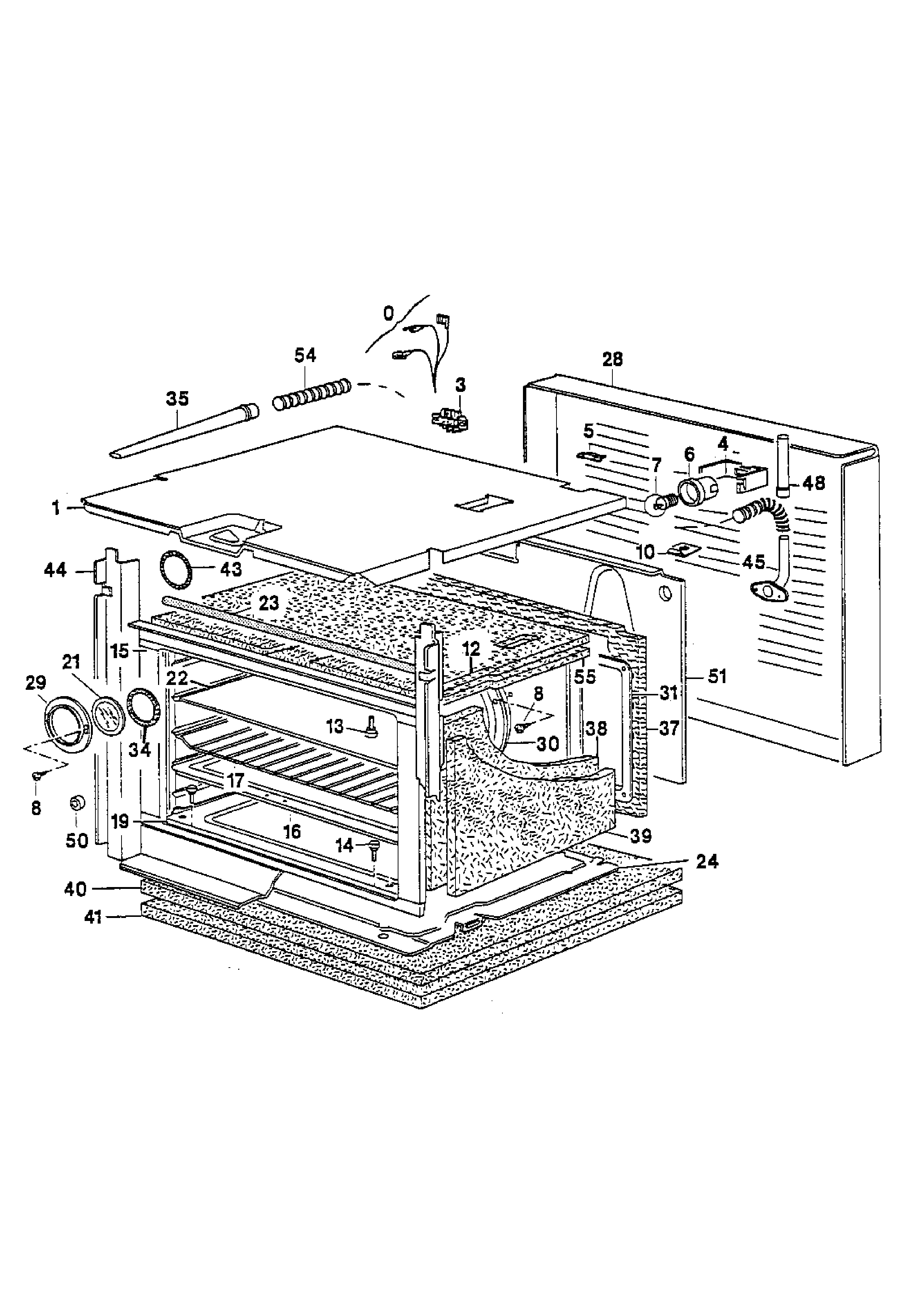 Explosionszeichnung Zanussi 94425001100 FP348GB1