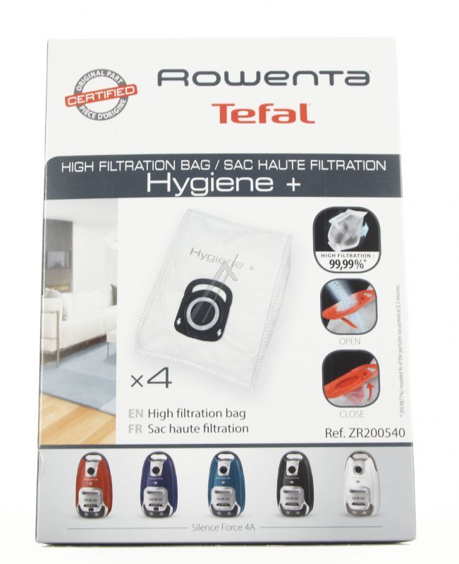 SEB ZR200540 Staubsaugerbeutel - 1600005060 sack hygiene+ *4