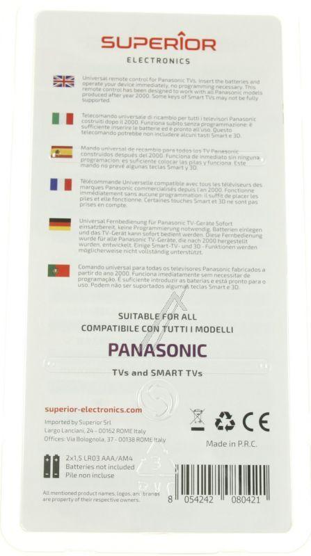 Superior SUPTRB003 - Smart ersatzfernbedienung für passend für panasonic tvs ab bj 2000