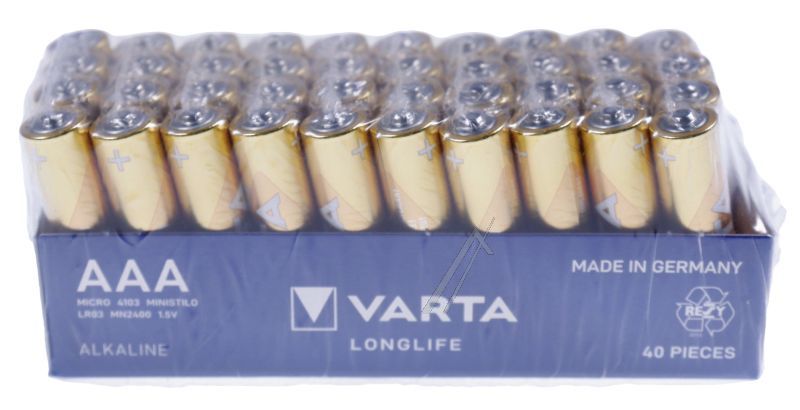 Varta 04103101394 Mikrozelle 1,5V - Lr3 04103 101 394 1,5v alkaline micro, aaa 40er pack longlife