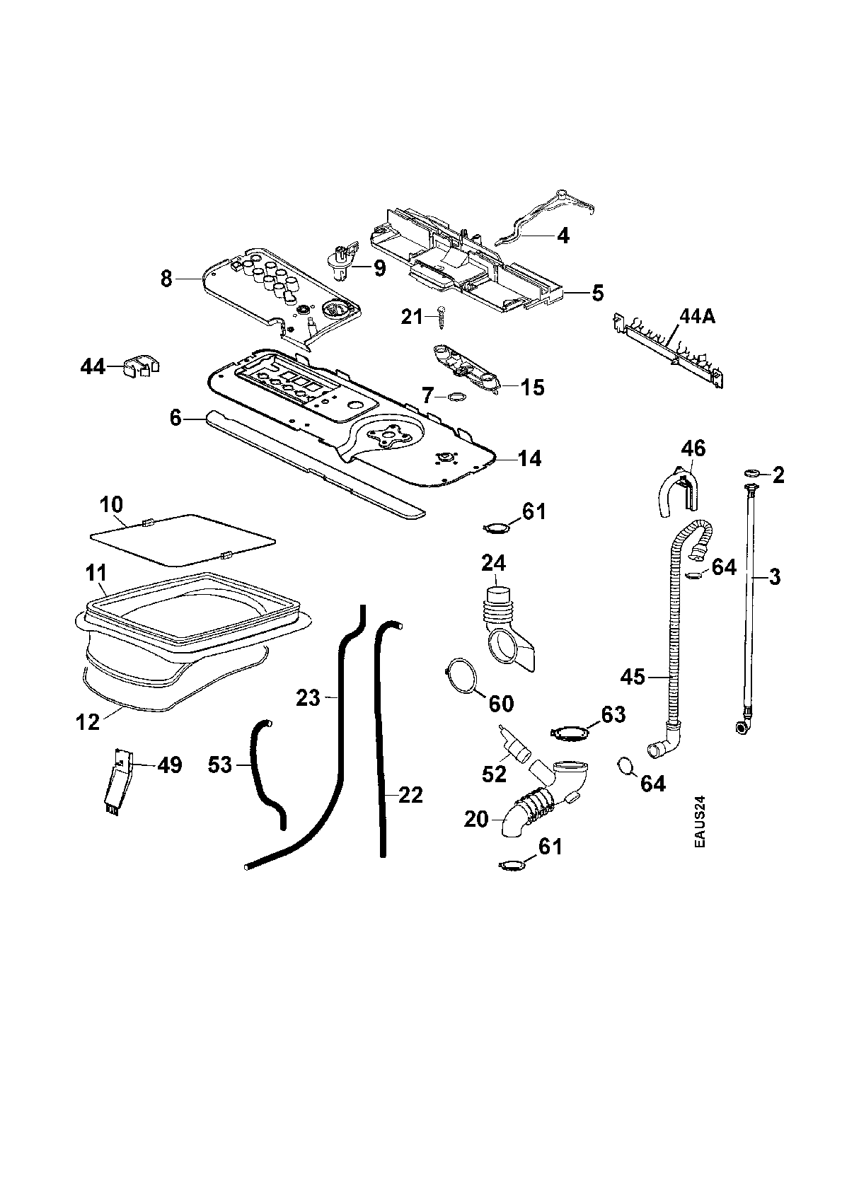 Explosionszeichnung Faure 91320177101 LTV 953