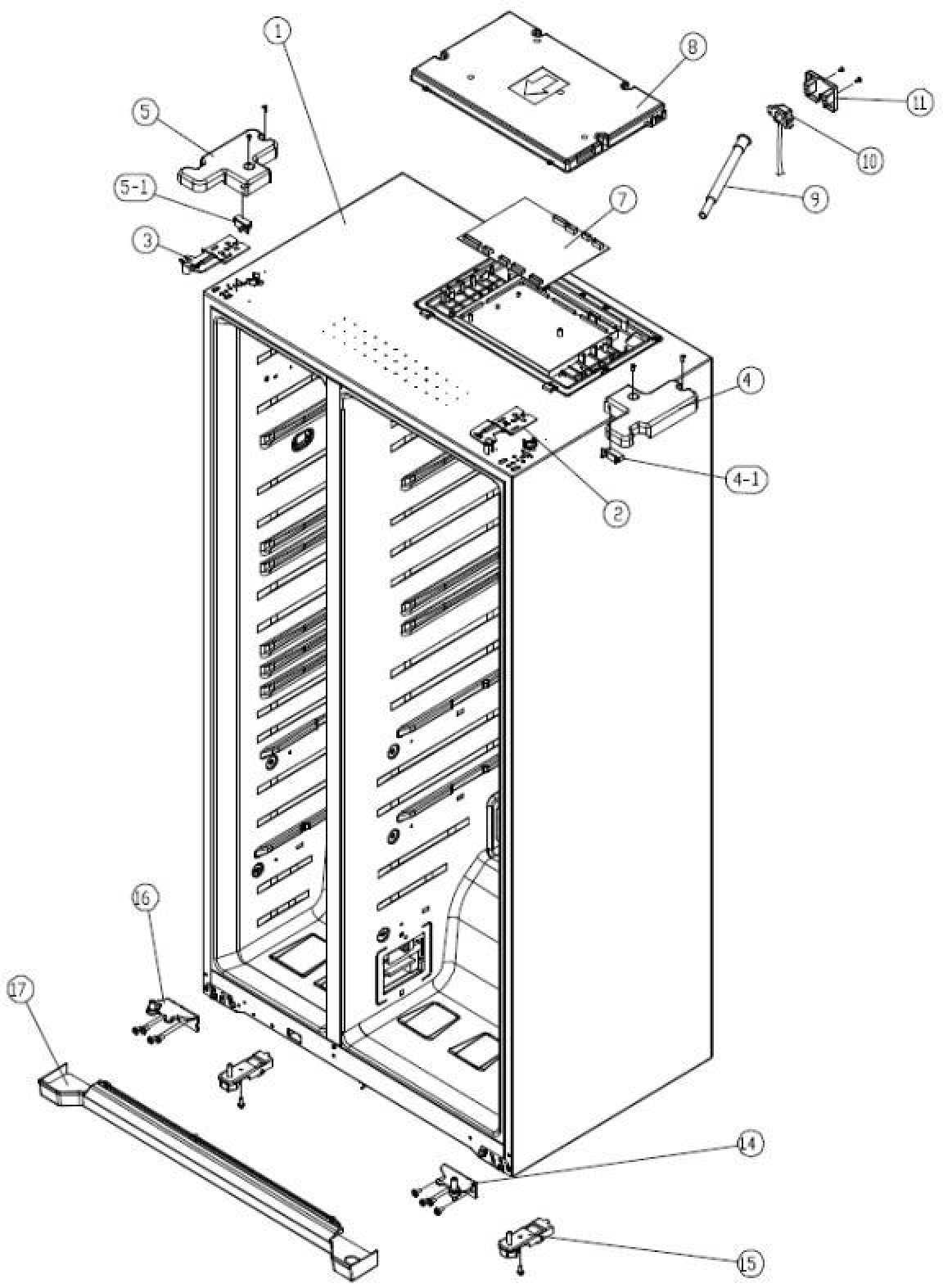 Explosionszeichnung Gorenje 382181 NRS9181CX Explosionszeichnung Gorenje 382181 NRS9181CX
