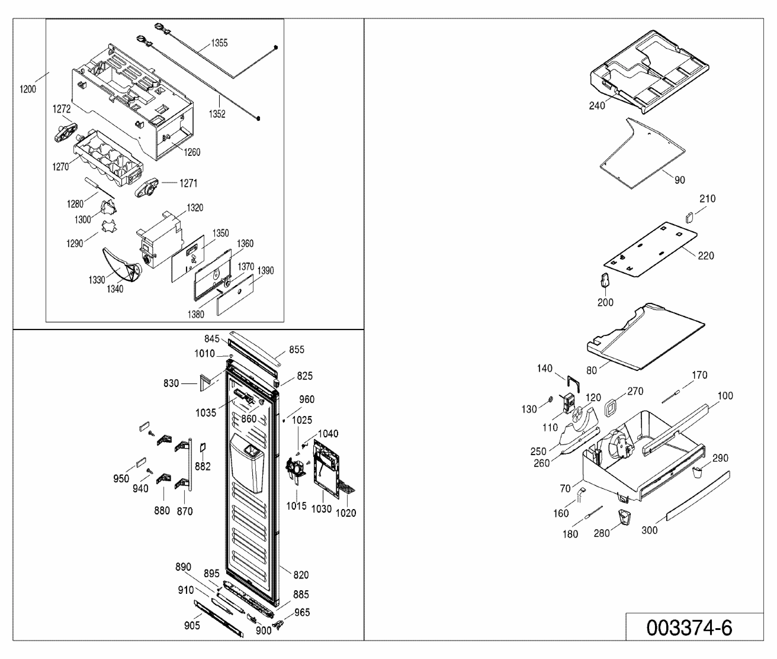 Explosionszeichnung Liebherr 998737800 SGNes 3013-20 Explosionszeichnung Liebherr 998737800 SGNes 3013-20