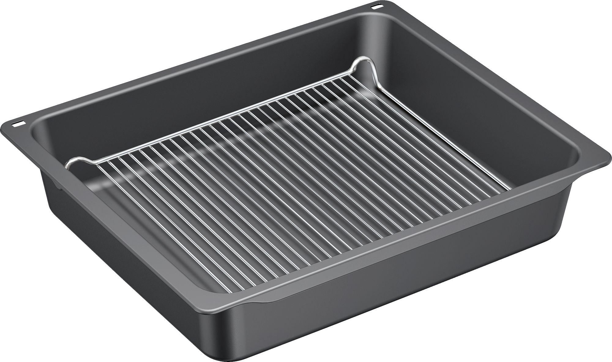 BSH Bosch Siemens 17002738 Fettpfanne Blech - Z12cn10a0 profipfanne mit rost, 81 x 455 x 375 mm, anthrazit, hez633070, pyrolysefest