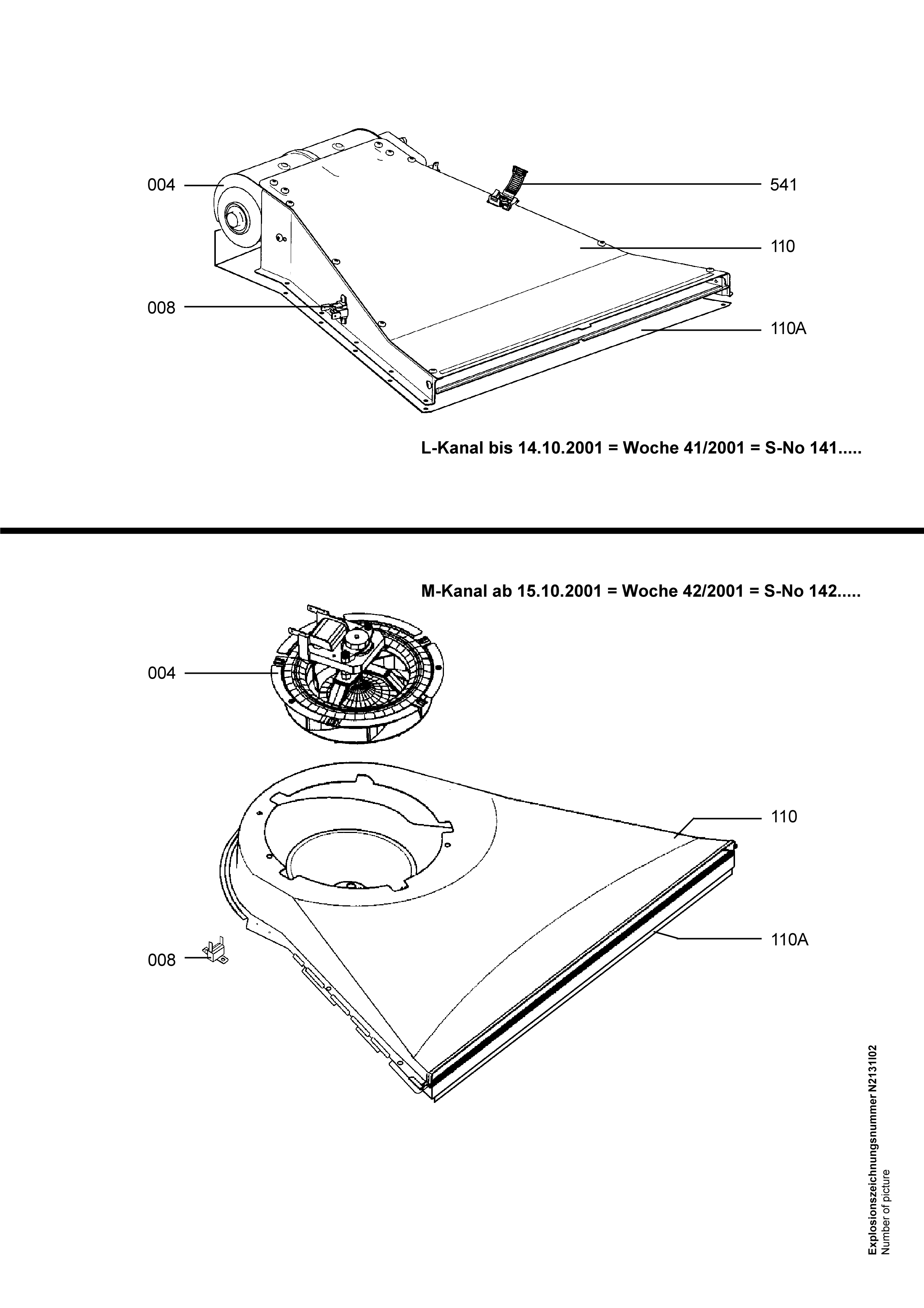 Explosionszeichnung AEG 94418163200 CB3000-1-M EURO