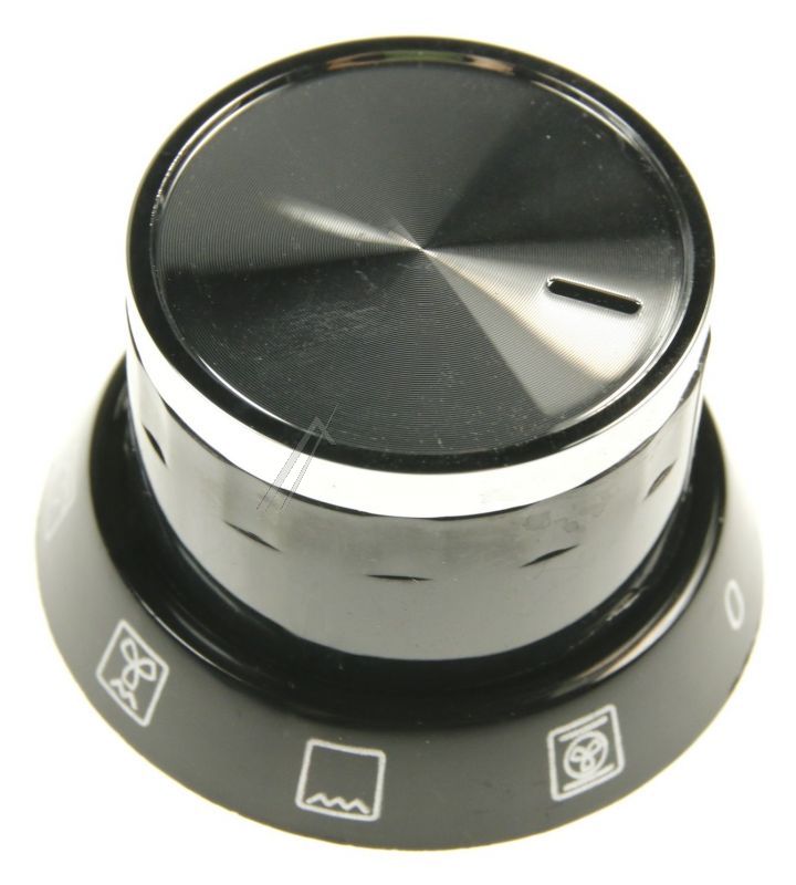 Arcelik Grundig Beko 250316513 Bediendrehknopf - Hahn knebel mattschwarz front silber