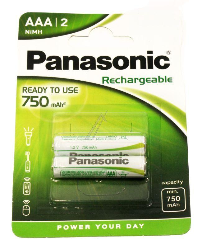 Panasonic HHR4MVE2BP Mikroakku AAA 1,2V - Lr03 hhr-4mve/2bp ready to use rechargeable aaa 750mah 2er blister