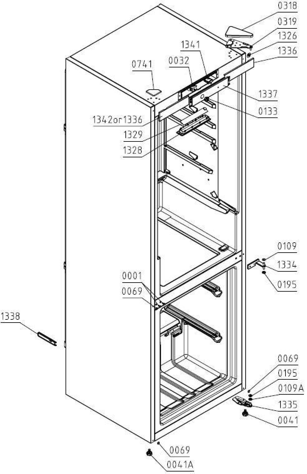 Explosionszeichnung Gorenje 498866 RK6202EW Explosionszeichnung Gorenje 498866 RK6202EW