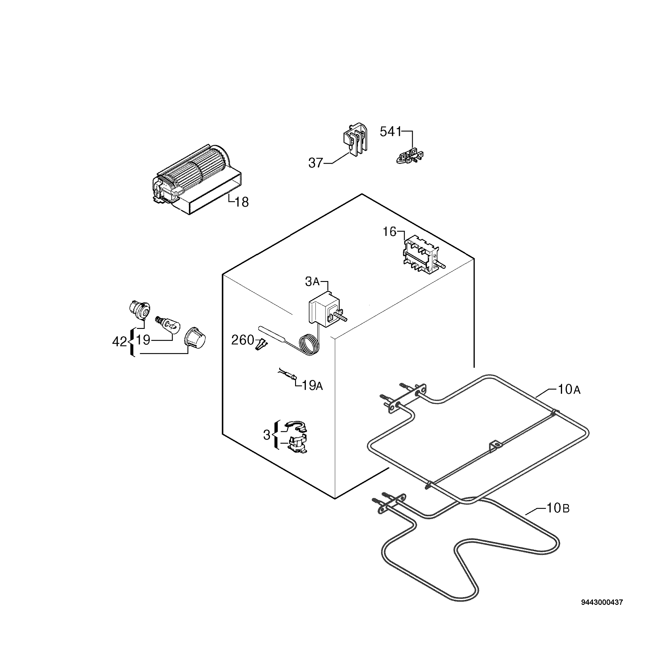 Explosionszeichnung Ikea 94406450301 LOV3 Explosionszeichnung Ikea 94406450301 LOV3