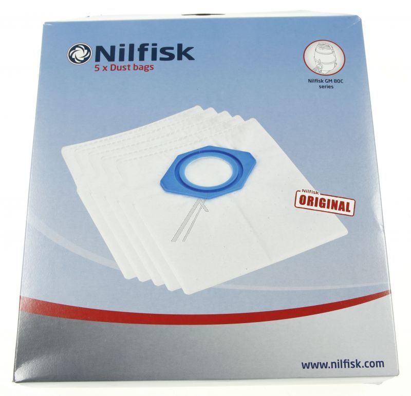 Nilfisk 107418500 Staubsaugerbeutel - Staubsaugerbeutel gm 80/90 fleece 5 stk i pk