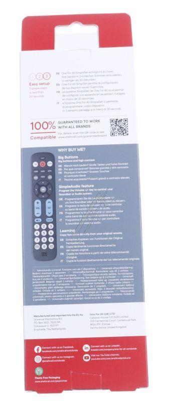 One for all URC6821 - Big button remote grosstasten zapper fernbedienung,