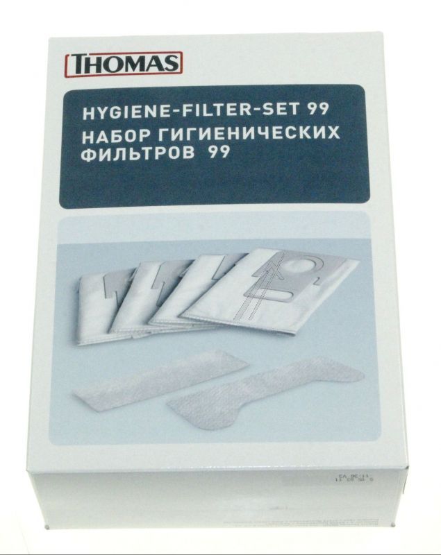 Thomas 787246 Staubsaugerbeutel - Hygiene-filter-set für box 99