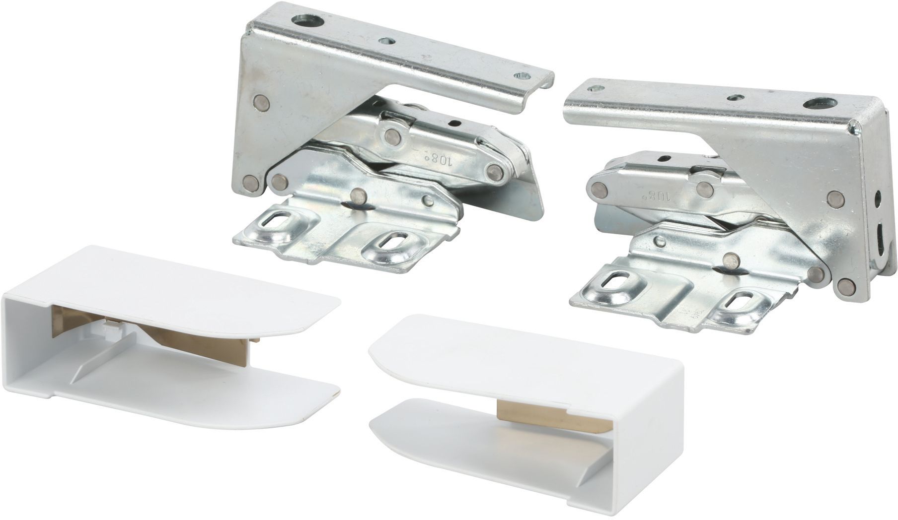 Bosch Siemens Türscharnier oben+unten 00653289 für Kühlschrank Scharnier inkl. Abdeckteil Ersatzteil