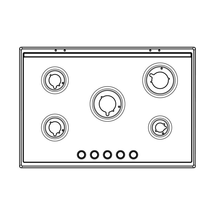 AEG Electrolux 140015092582 - Plan de travail,inox,aeg,744x5