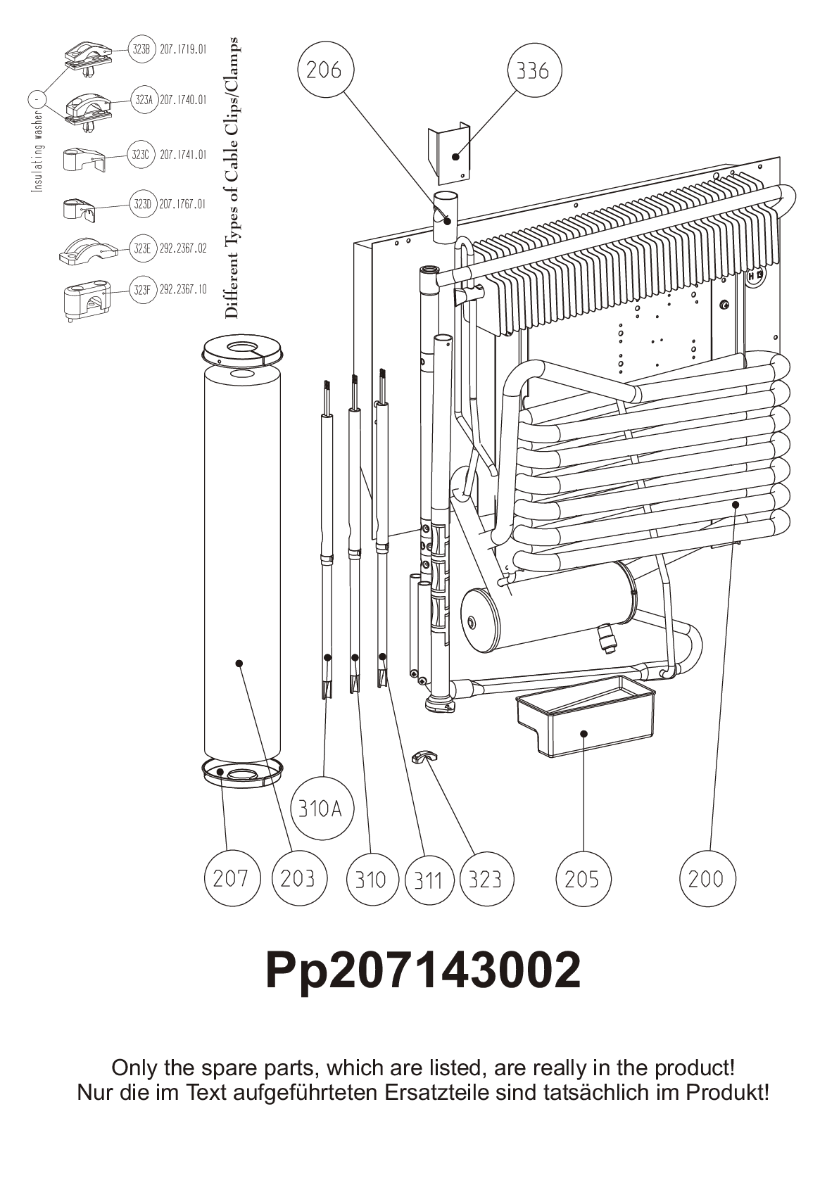 Explosionszeichnung Dometic 921234224 RF62KF Explosionszeichnung Dometic 921234224 RF62KF