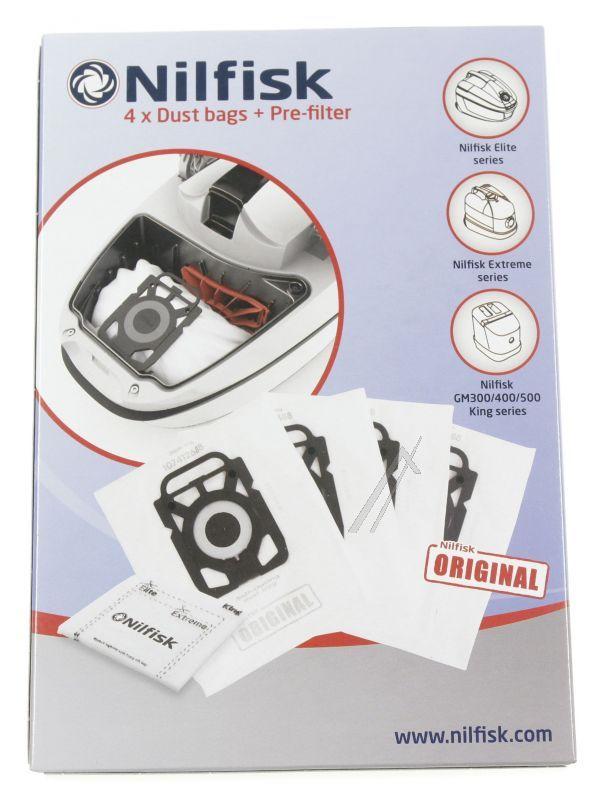 Nilfisk 107412688 Staubsaugerbeutel - Staubbeutel 4 stück hygiene extreme passend für elite king