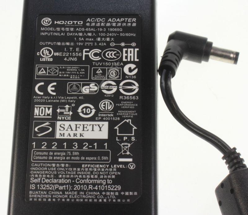 Acer 25T2VM5001 - Ac adaptor.3.42a.19v.ads-65al-19-3