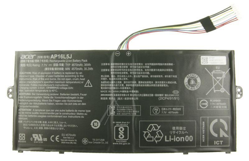 Acer KT00205008 Akku Notebook - Ap16l5j kt.00205.008 battery.2cell.4670mah.ap16l
