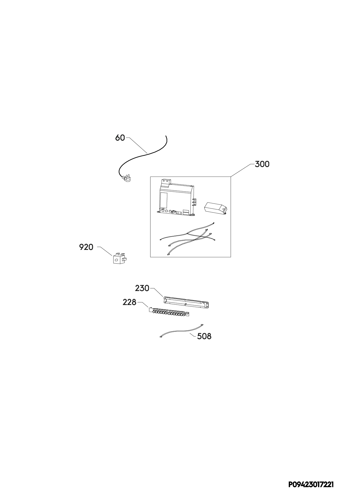Explosionszeichnung AEG 94202270600 DBE5960HB