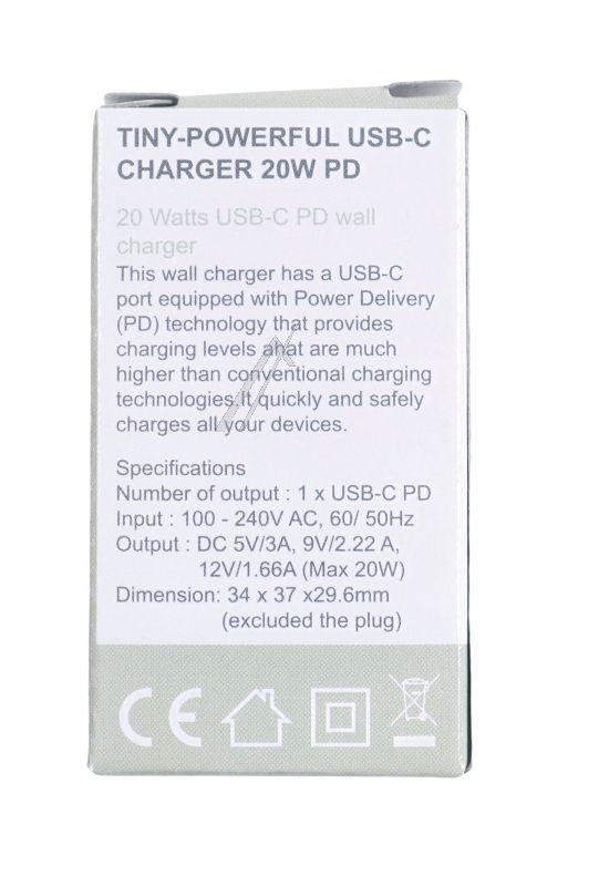 Minwa MWPD20ASU Ladegerät Handy - Mw pd20asu 20w usb‑c netzteil mit power delivery und quick charge