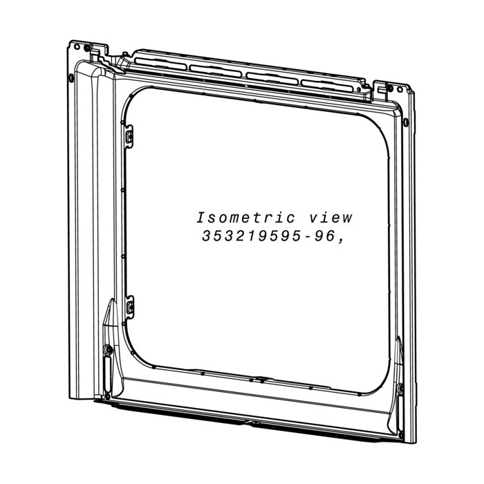 AEG Electrolux 3532195660 Frontblende - Frontblende