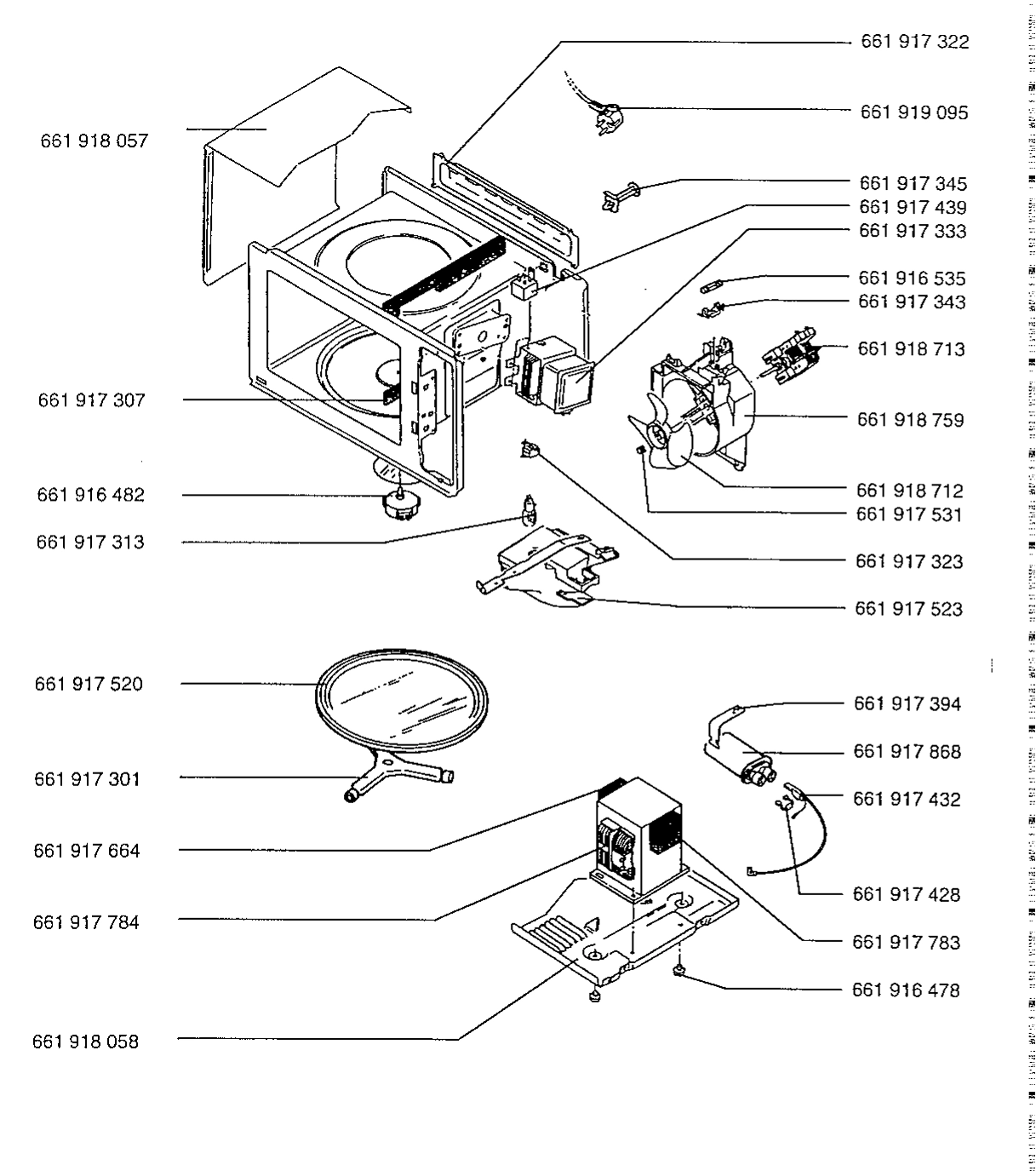 Explosionszeichnung AEG 94700128300 Micromat 21 T W