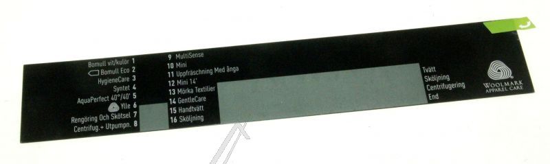 Arcelik Grundig Beko 2843099005 Bedienteilblende - Einlage schweden