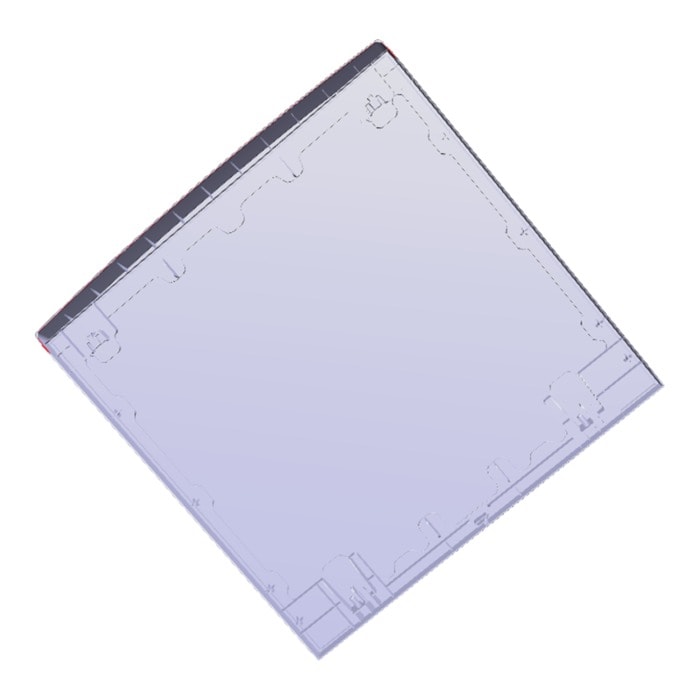 AEG Electrolux 1173175108 Abdeckplatte - Arbeitsplatte,,silber