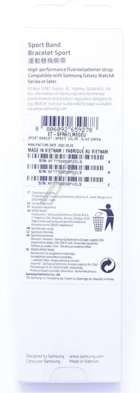 Samsung ETSFR87LMEGEU - Et-sfr87lmegeu passend für samsung sport band (20 mm, m/l), olive green