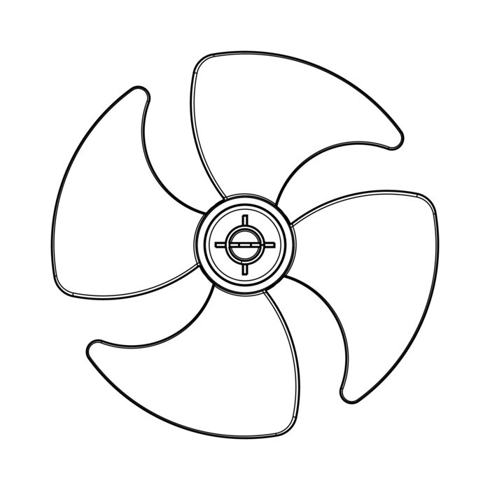 AEG Electrolux 8116996029 Flügelrad - Pale de turbine,100mm