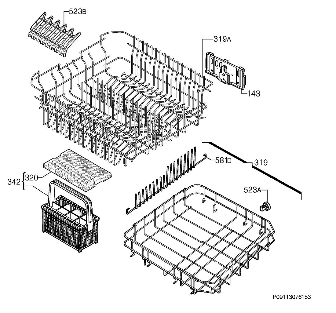 Explosionszeichnung Ikea 91153904900 RDW60 Explosionszeichnung Ikea 91153904900 RDW60