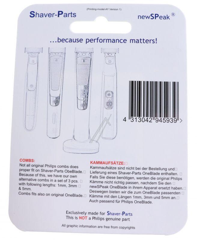 Kammaufsatz für Rasierer 3er-set 1mm, 3mm, 5mm wie Philips Ersatzteil