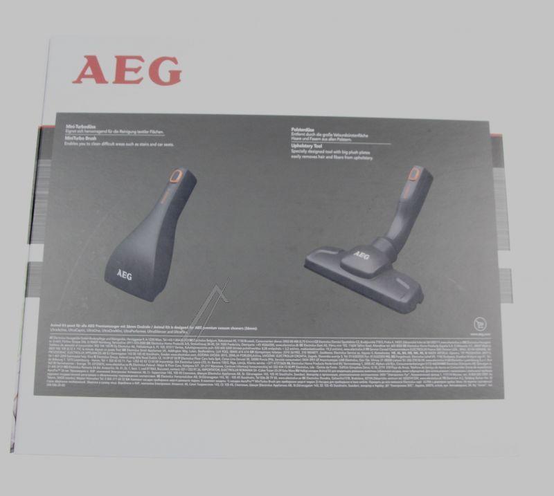 AEG Electrolux 9001679647 Staubsaugerdüsen Set - Akit13 animal kit matratzen-/polsterdüse, mini-turbodüse, 36mm oval