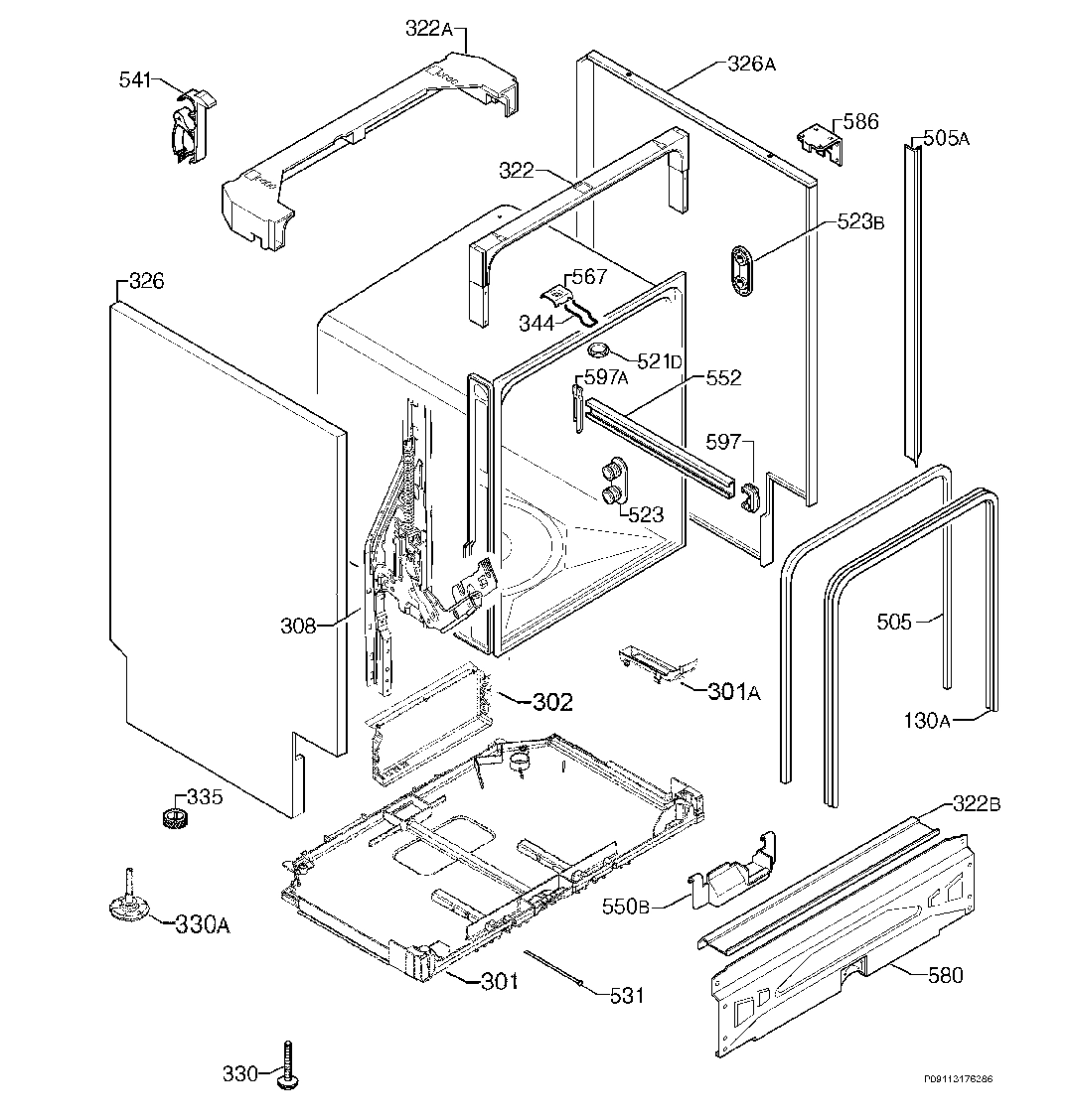 Explosionszeichnung Ikea 91153910600 LAGAN Explosionszeichnung Ikea 91153910600 LAGAN