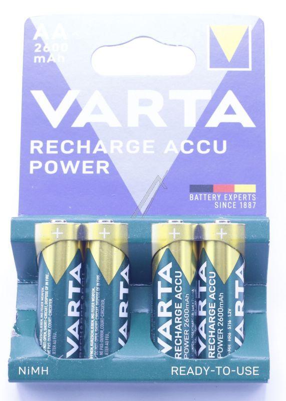 Varta 5716101404 Mignonakku AA 1,2V - Hr06 1,2v-2600mah nimh ready2use aa mignon konsumer passend für varta 4er bl.