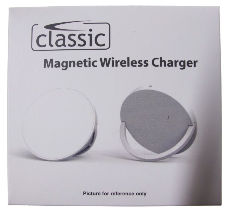Classic PCA50234 Ladegerät Handy - Magic qi 10w qi-ladegerät, weiss mit magnet