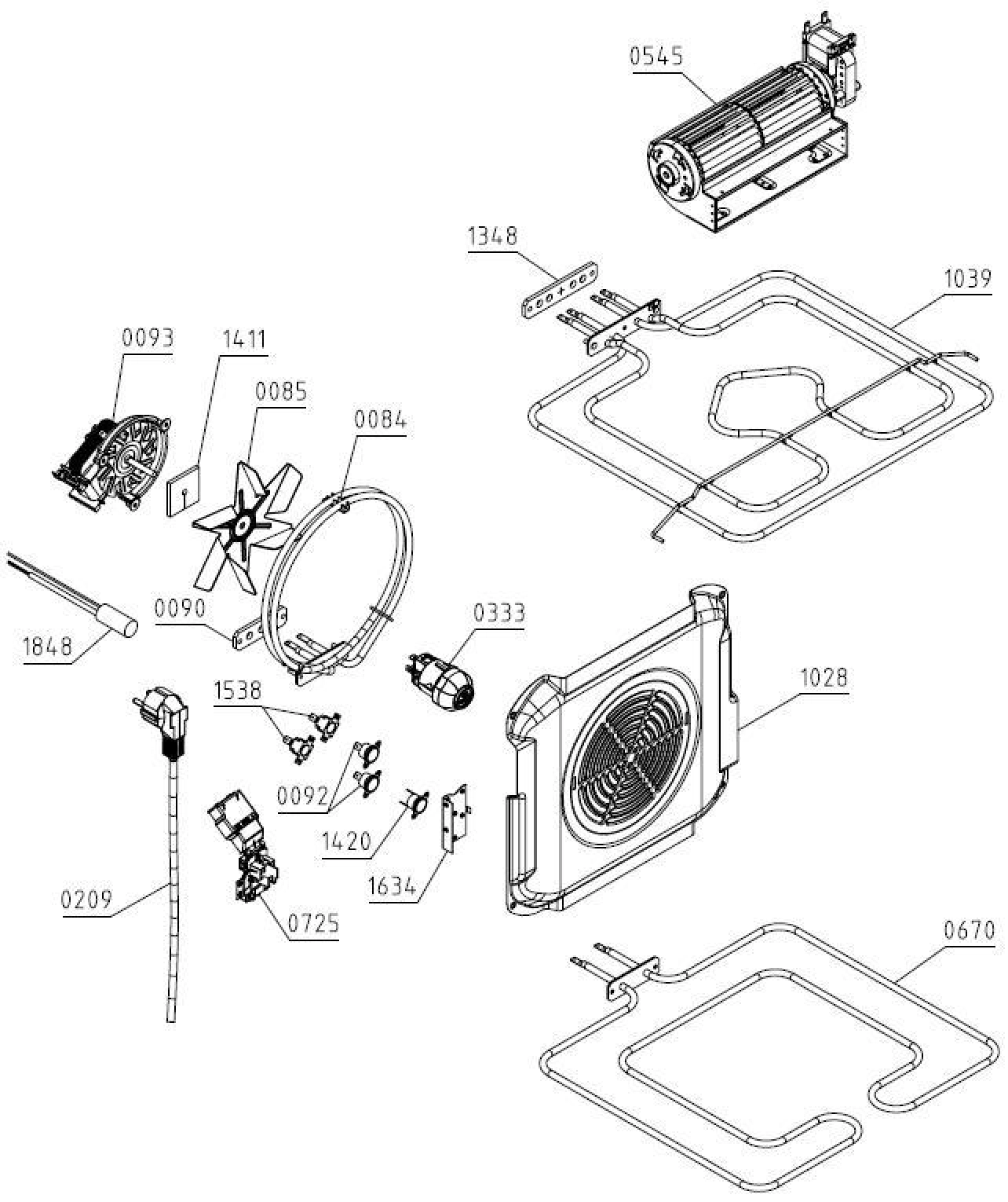 Explosionszeichnung Gorenje 732868 BCPI637TXOT