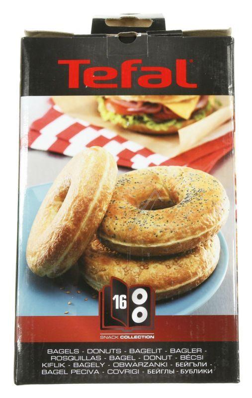 SEB XA801612 Waffelplatte - Bagel- set mit 2 blechen snack collection