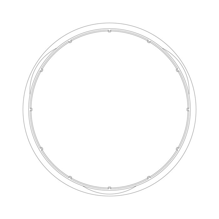 AEG Electrolux 5617223317 Abdeckkappe - Abdeckhaube ring,dampf,silber
