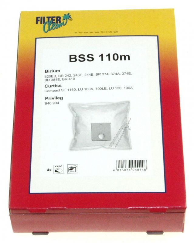 Filter Clean FL0042K Staubsaugerbeutel - Bss110m fl0042-k staubsaugerbeutel 4 beutel + 1filter