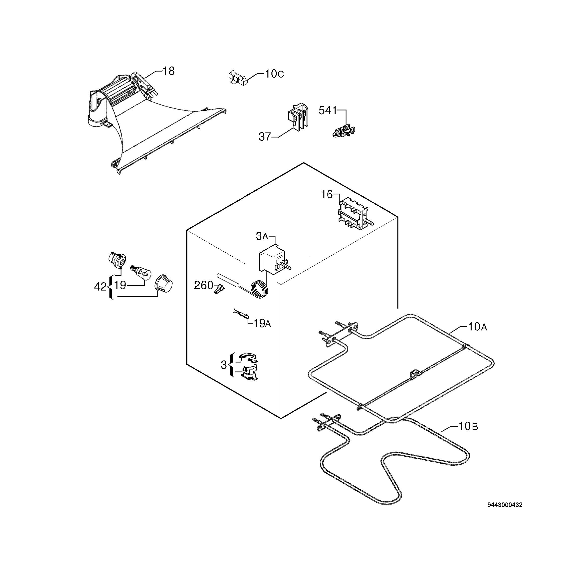 Explosionszeichnung Ikea 94406450200 LOV3
