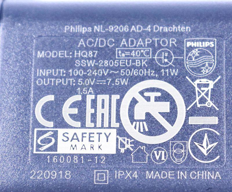 Philips Saeco 300009098891 - Hq87 equals 7w5 5v usb eu bk s