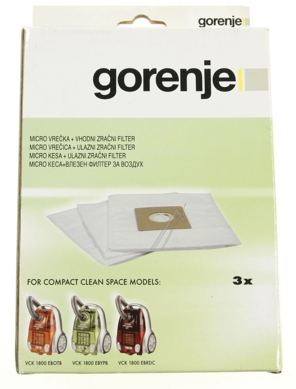 Gorenje 189814 Staubsaugerbeutel - Micro beutel für compact sauber space line